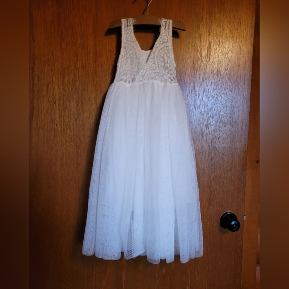 2BUNNIES Toddler Flower Girl Dress White 3T - Picture 2 of 8